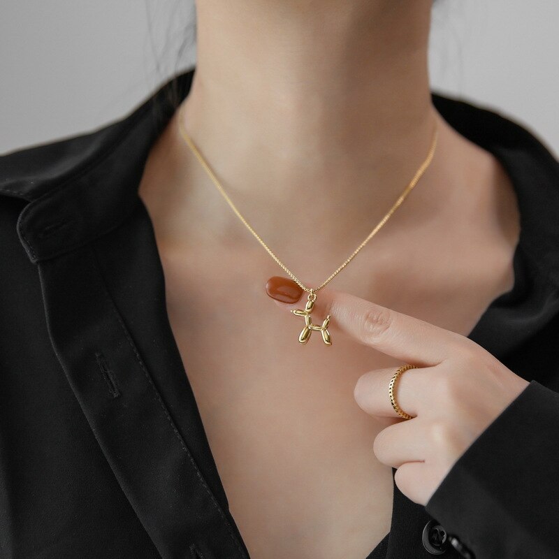 Balloon Pup Necklace