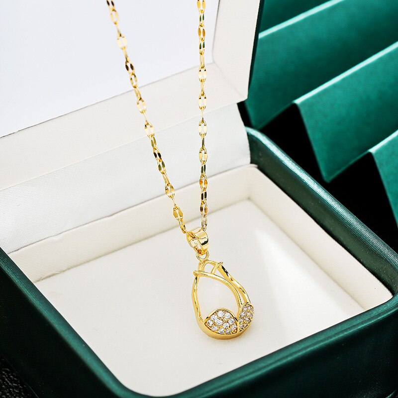 Golden Tulip Necklace