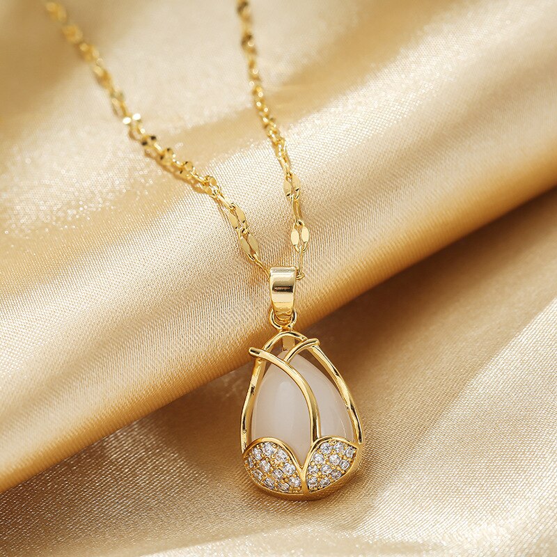 Golden Tulip Necklace