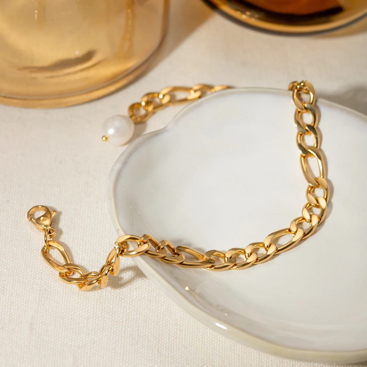 Golden Glow Chain Anklet