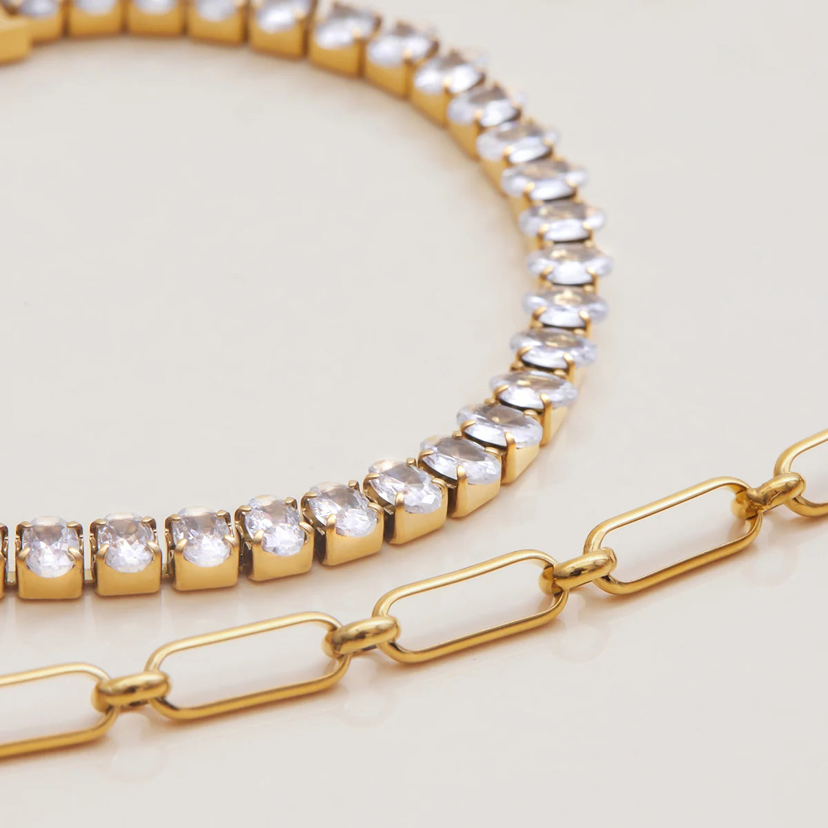 Golden Glow Tennis Bracelet