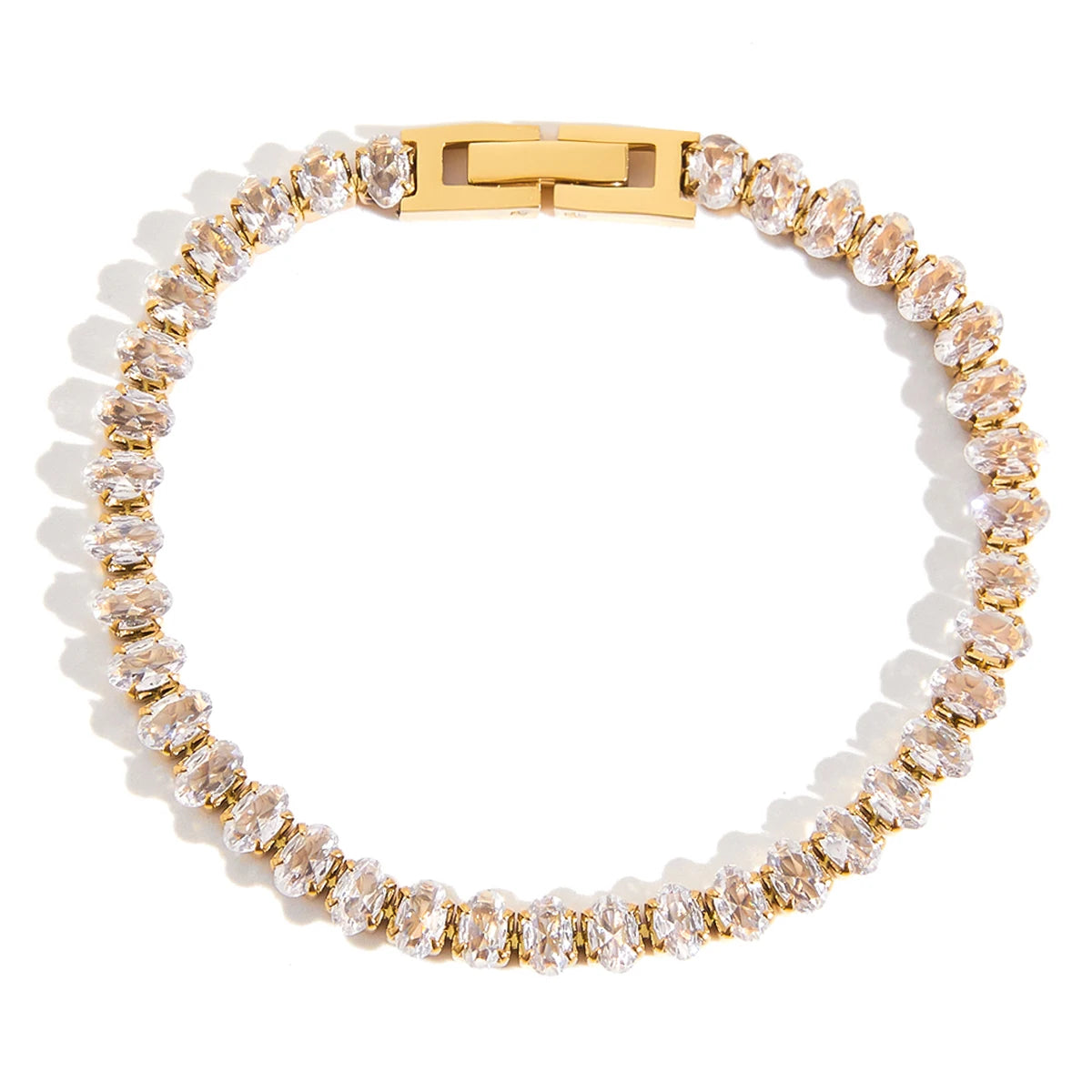Golden Glow Tennis Bracelet