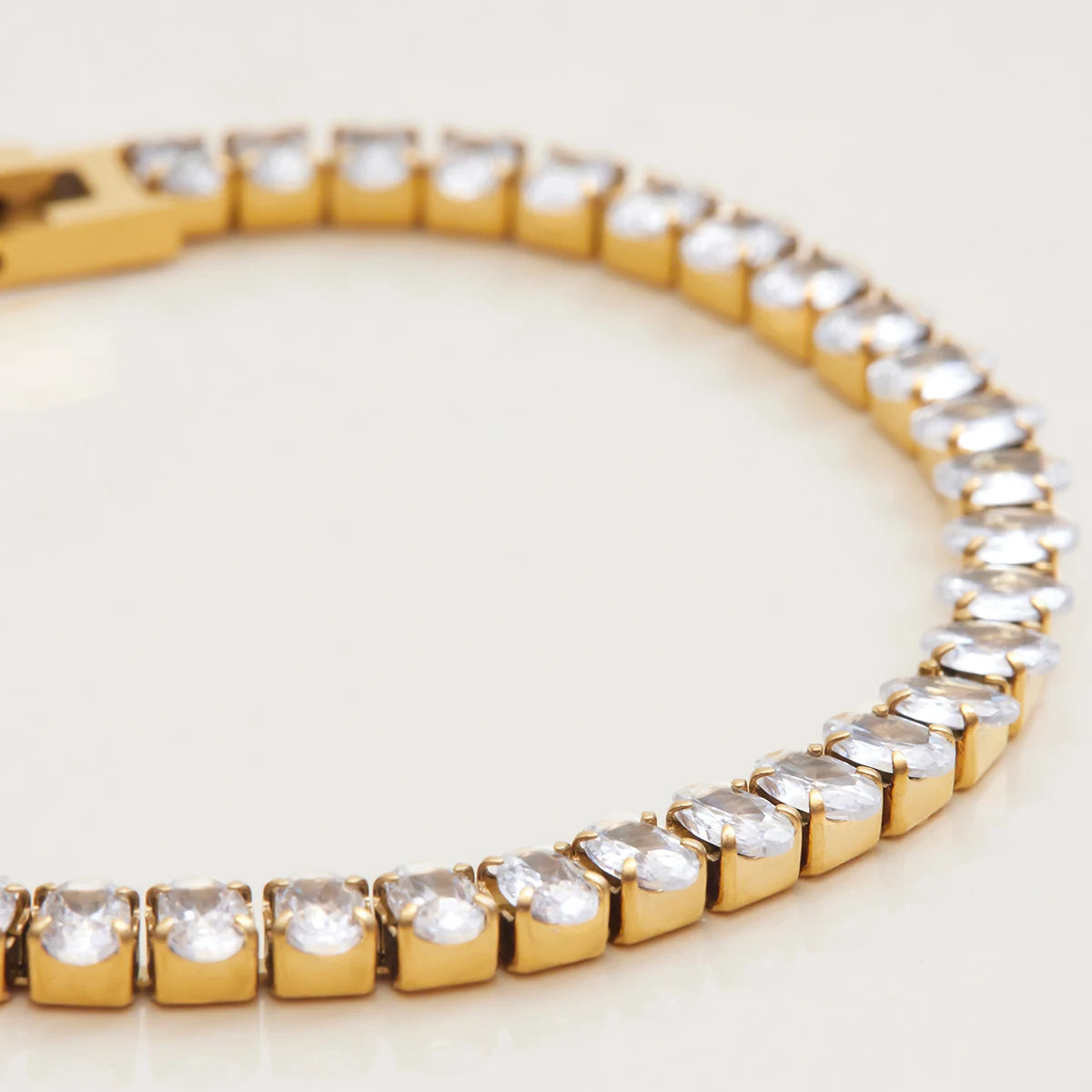 Golden Glow Tennis Bracelet