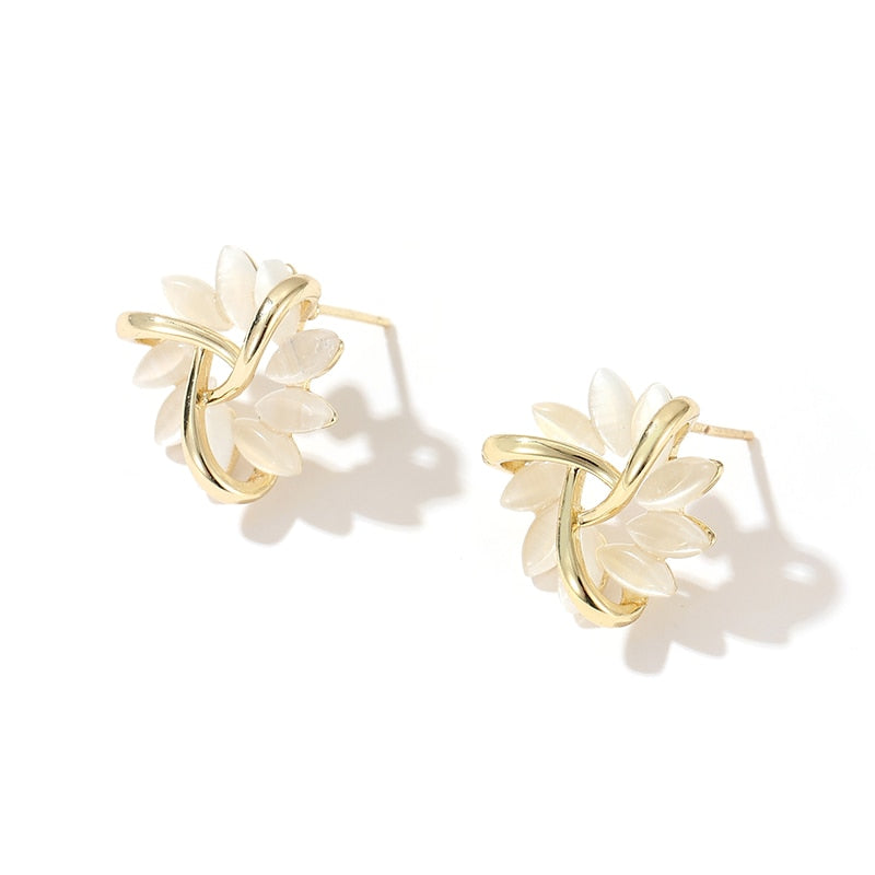Sophie Opal Petal Earrings