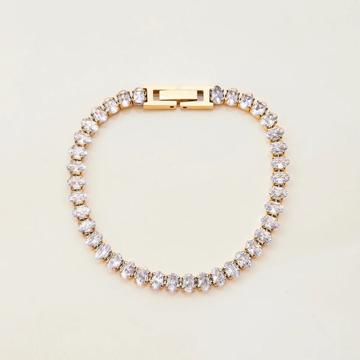 Golden Glow Tennis Bracelet