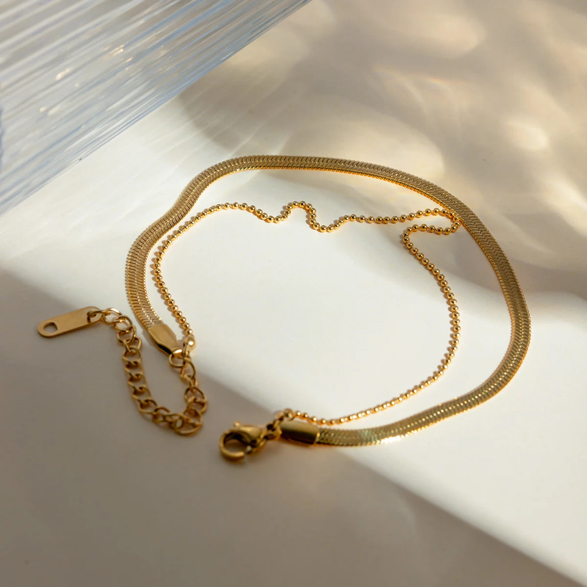 Double Charm Gold Bracelet