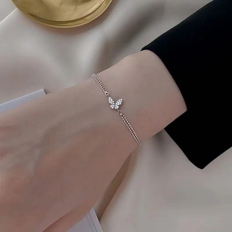 Silver Butterfly Bracelet