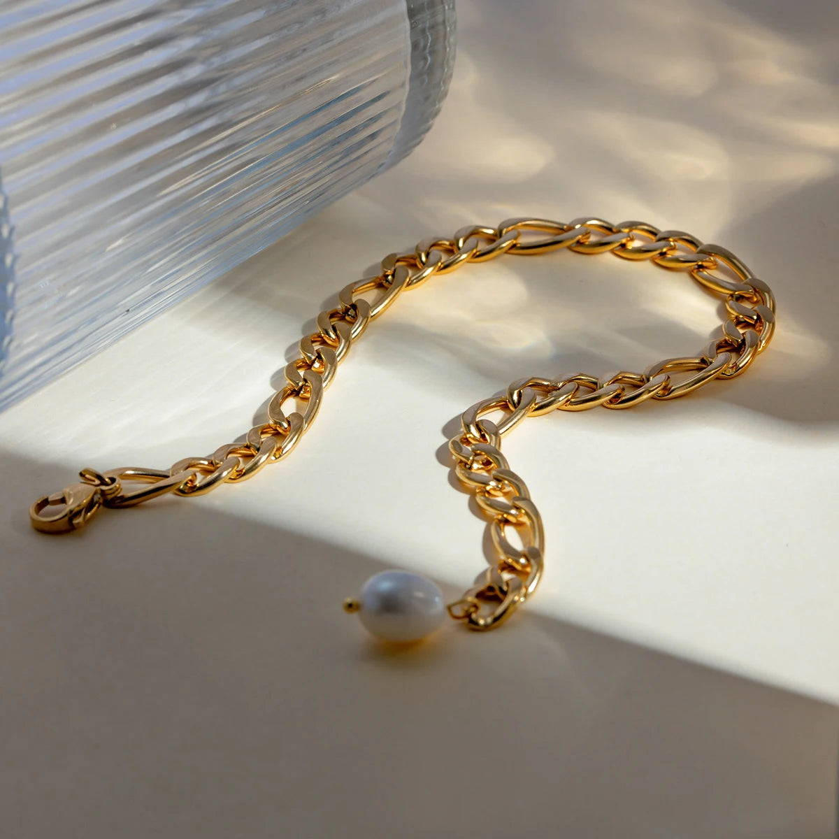 Golden Glow Chain Anklet