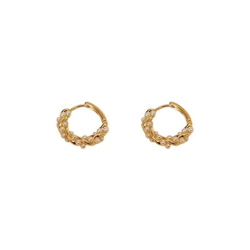 Pearl Hoop Earrings