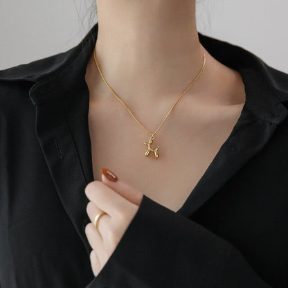 Balloon Pup Necklace