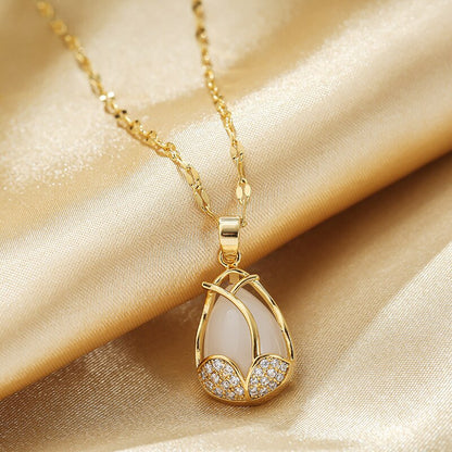 Golden Tulip Necklace