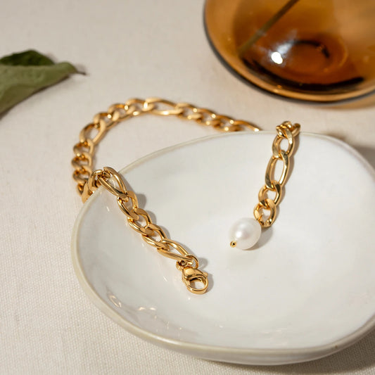 Golden Glow Chain Anklet