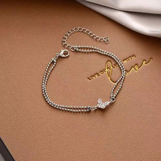 Silver Butterfly Bracelet