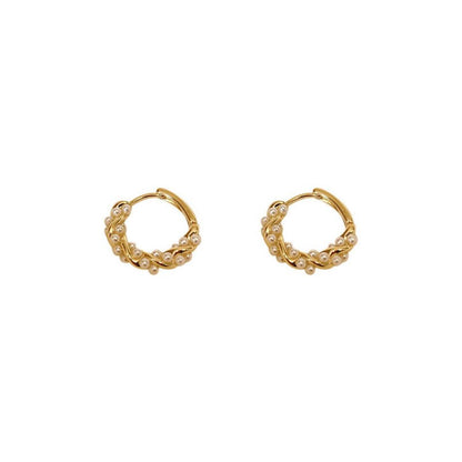 Pearl Hoop Earrings