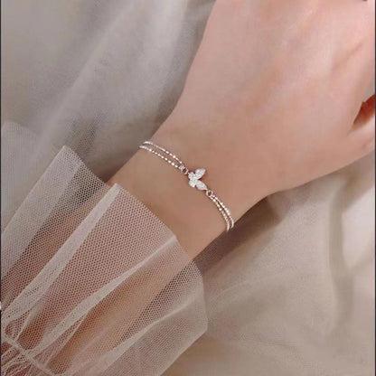 Silver Butterfly Bracelet